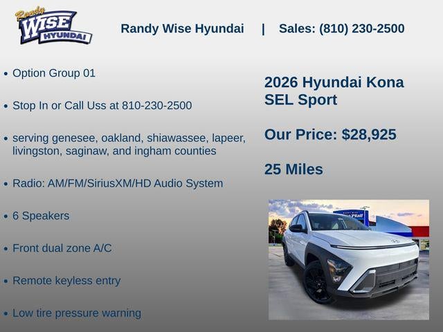 2026 Hyundai KONA SEL Sport AWD