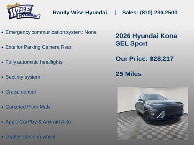 2026 Hyundai KONA SEL Sport AWD