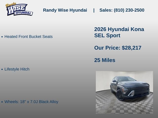 2026 Hyundai KONA SEL Sport AWD