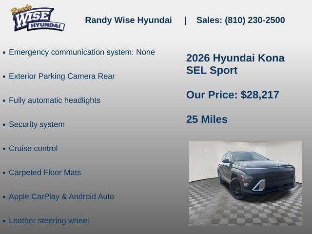 2026 Hyundai KONA SEL Sport AWD