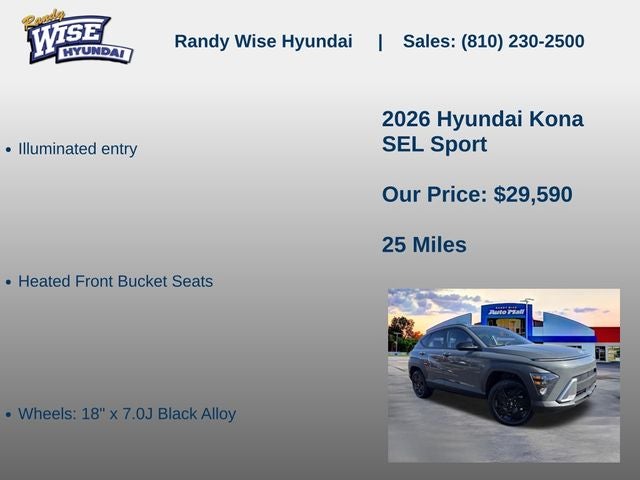 2026 Hyundai KONA SEL Sport AWD