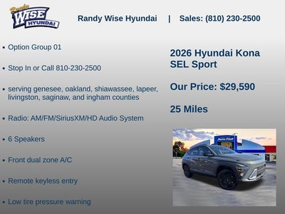 2026 Hyundai KONA SEL Sport AWD