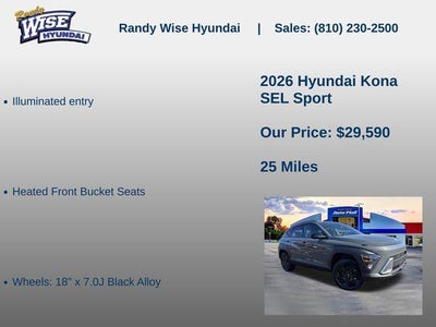 2026 Hyundai KONA SEL Sport AWD