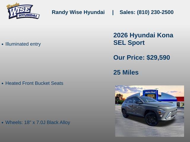2026 Hyundai KONA SEL Sport AWD