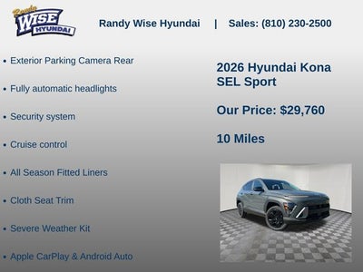 2026 Hyundai KONA SEL Sport AWD