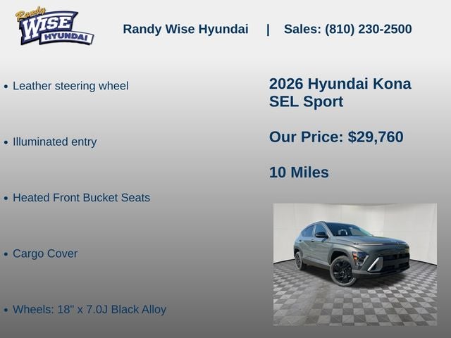 2026 Hyundai KONA SEL Sport AWD