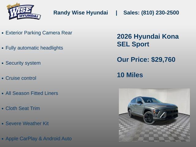 2026 Hyundai KONA SEL Sport AWD