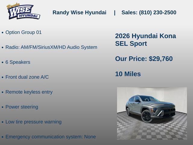2026 Hyundai KONA SEL Sport AWD