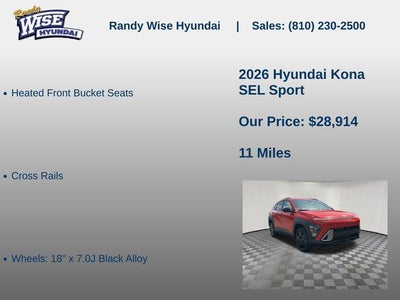 2026 Hyundai KONA SEL Sport AWD
