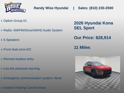 2026 Hyundai KONA SEL Sport AWD