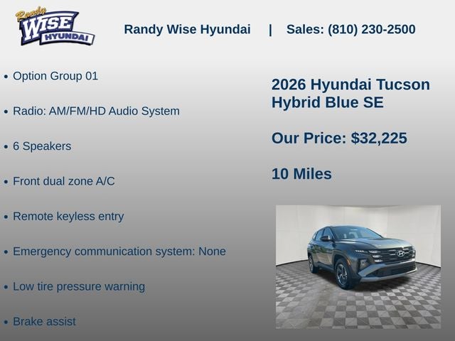 2026 Hyundai TUCSON HYBRID Blue