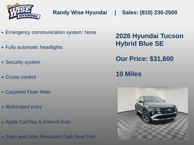 2026 Hyundai TUCSON HYBRID Blue