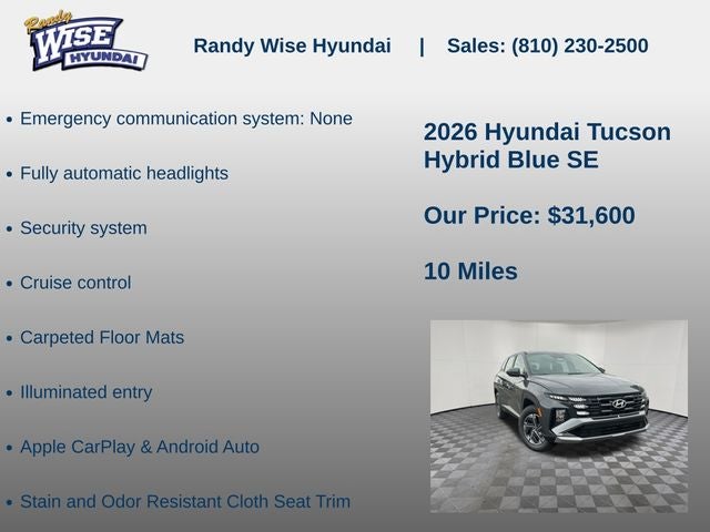 2026 Hyundai TUCSON HYBRID Blue
