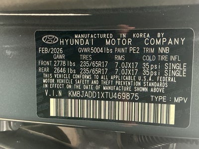 2026 Hyundai TUCSON HYBRID Blue