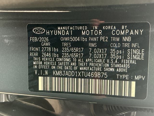 2026 Hyundai TUCSON HYBRID Blue