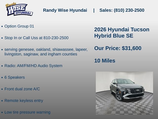 2026 Hyundai TUCSON HYBRID Blue