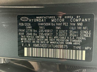 2026 Hyundai TUCSON HYBRID Blue