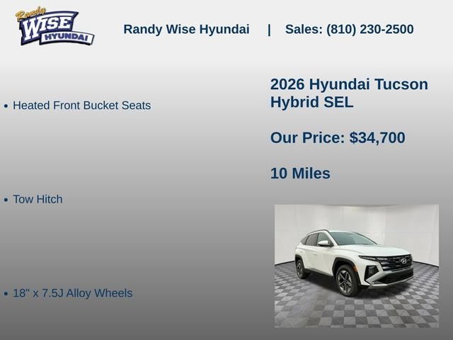 2026 Hyundai TUCSON HYBRID SEL AWD