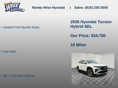 2026 Hyundai TUCSON HYBRID SEL AWD