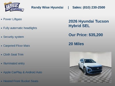 2026 Hyundai TUCSON HYBRID SEL AWD