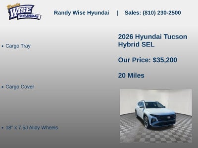 2026 Hyundai TUCSON HYBRID SEL AWD