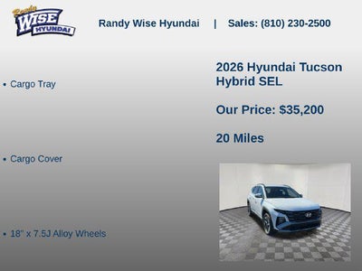 2026 Hyundai TUCSON HYBRID SEL AWD