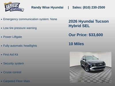 2026 Hyundai TUCSON HYBRID SEL AWD