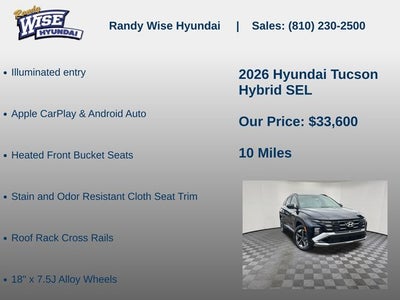 2026 Hyundai TUCSON HYBRID SEL AWD