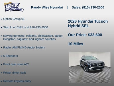 2026 Hyundai TUCSON HYBRID SEL AWD