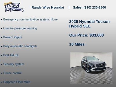2026 Hyundai TUCSON HYBRID SEL AWD