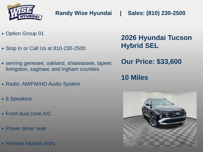 2026 Hyundai TUCSON HYBRID SEL AWD