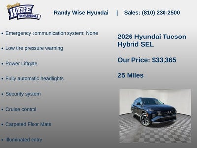 2026 Hyundai TUCSON HYBRID SEL AWD