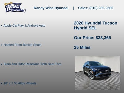 2026 Hyundai TUCSON HYBRID SEL AWD