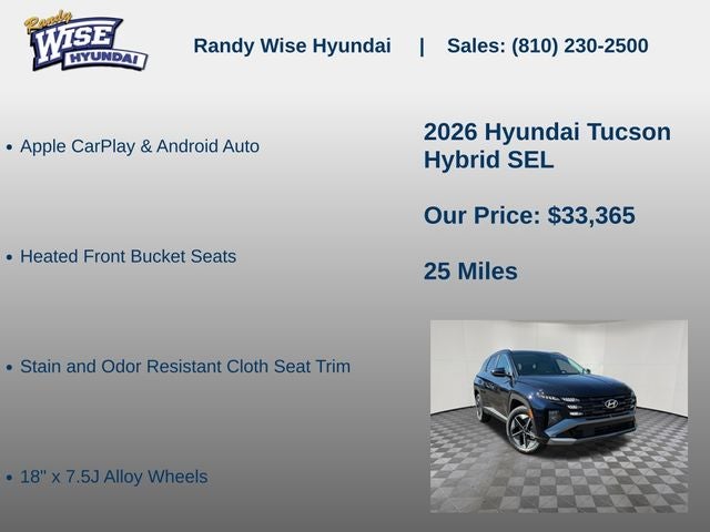 2026 Hyundai TUCSON HYBRID SEL AWD