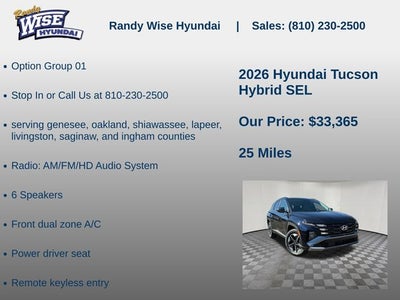 2026 Hyundai TUCSON HYBRID SEL AWD