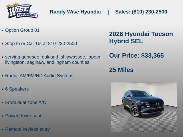 2026 Hyundai TUCSON HYBRID SEL AWD