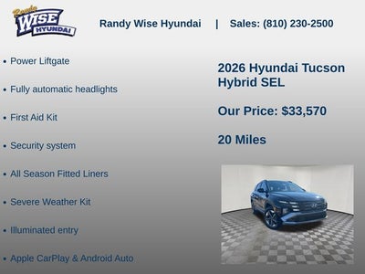 2026 Hyundai TUCSON HYBRID SEL AWD