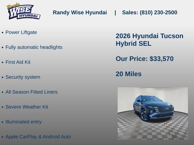 2026 Hyundai TUCSON HYBRID SEL AWD