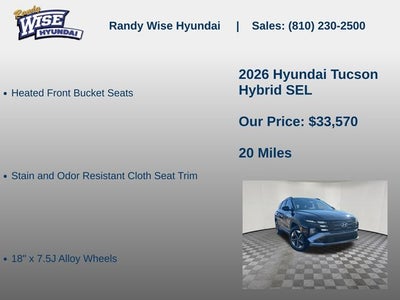 2026 Hyundai TUCSON HYBRID SEL AWD