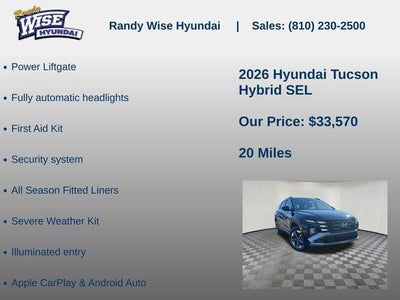 2026 Hyundai TUCSON HYBRID SEL AWD