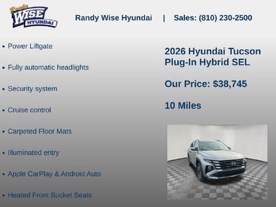 2026 Hyundai TUCSON PLUG-IN HYBRID SEL