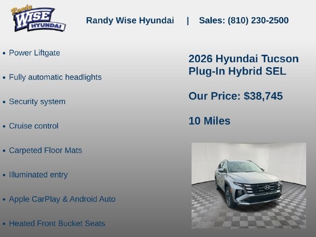 2026 Hyundai TUCSON PLUG-IN HYBRID SEL