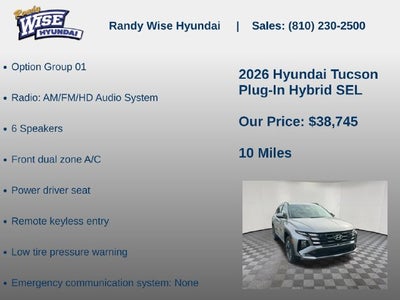 2026 Hyundai TUCSON PLUG-IN HYBRID SEL