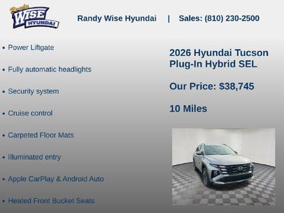 2026 Hyundai TUCSON PLUG-IN HYBRID SEL