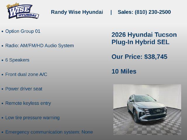 2026 Hyundai TUCSON PLUG-IN HYBRID SEL