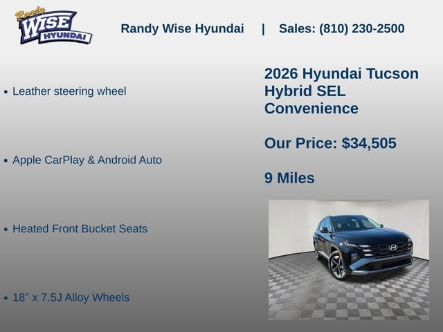 2026 Hyundai TUCSON HYBRID SEL Convenience