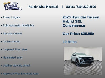 2026 Hyundai TUCSON HYBRID SEL Convenience