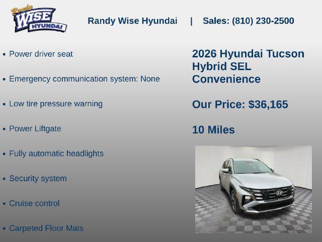 2026 Hyundai TUCSON HYBRID SEL Convenience