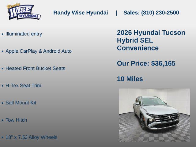2026 Hyundai TUCSON HYBRID SEL Convenience