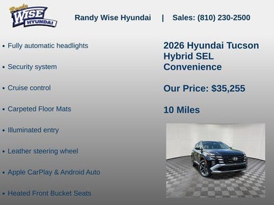 2026 Hyundai TUCSON HYBRID SEL Convenience